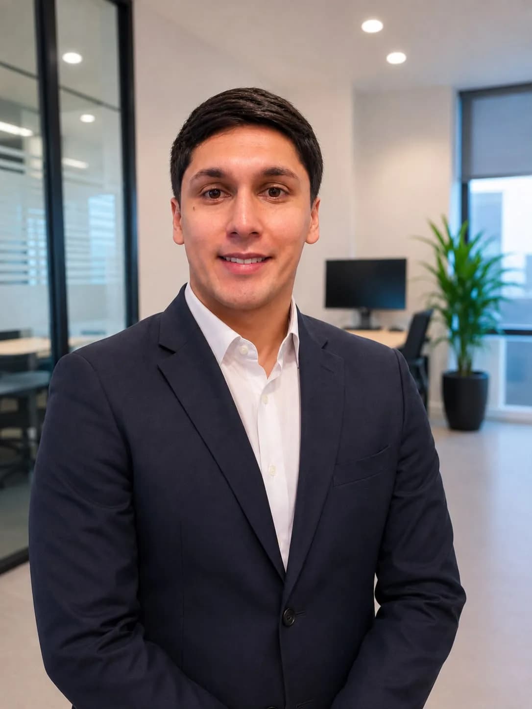 Luis Padilla, contador auditor, en su oficina en Talca